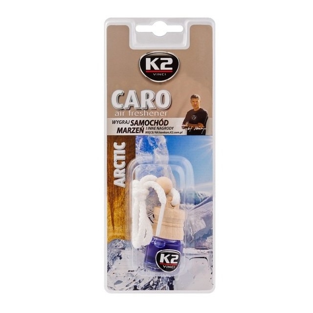 Odorizant auto sticluta cu snur 4ml CARO Arctic, K2
