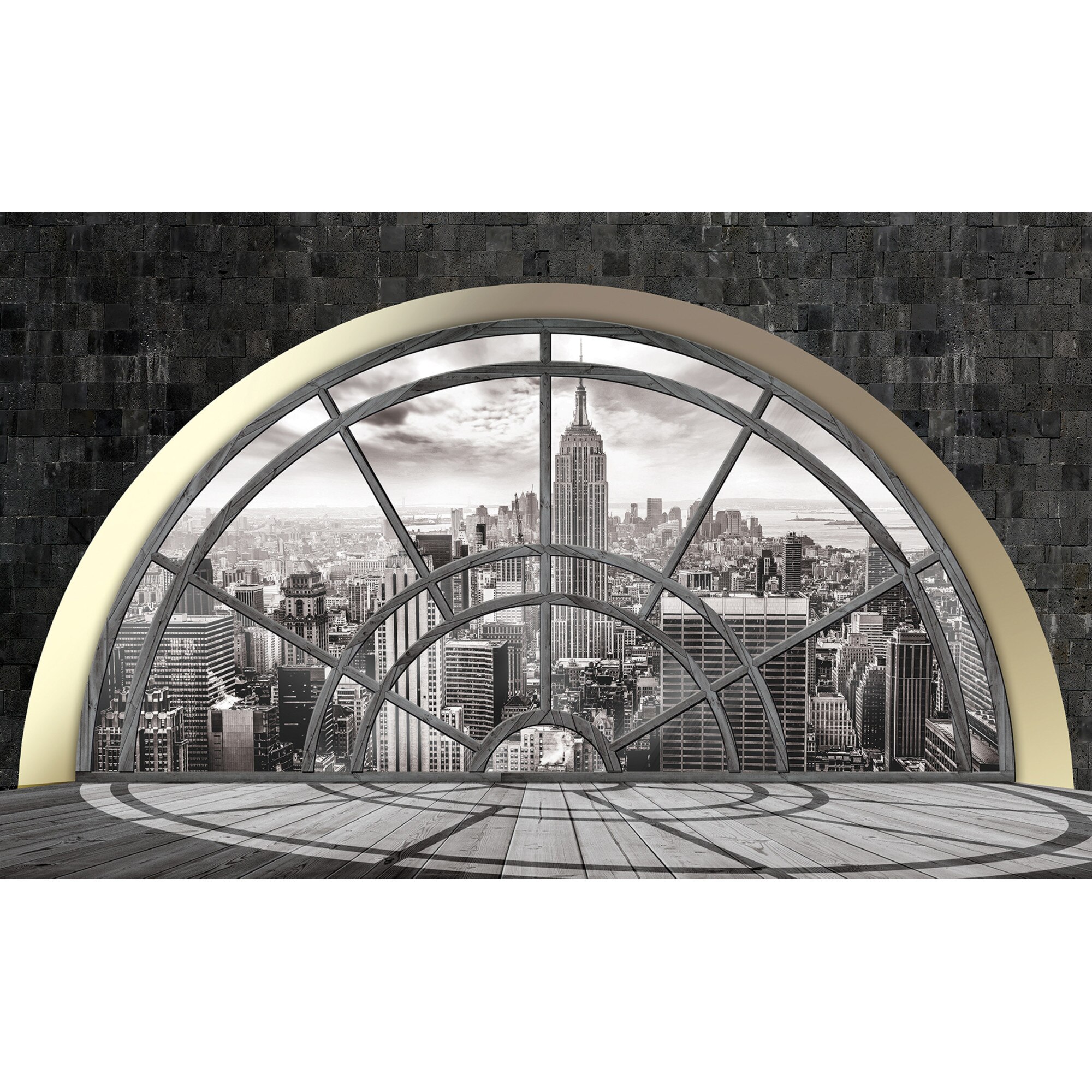 Fototapet DEGRETS 83832 Centrul New York alb negru 254x368cm