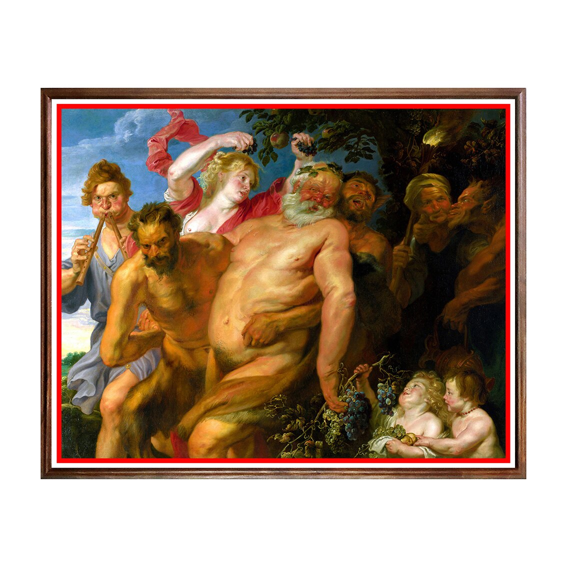 Tablou Poster, Arta Clasica, Anthony van Dyck - Drunken Silenus - ACL-003, 40 x 50 cm