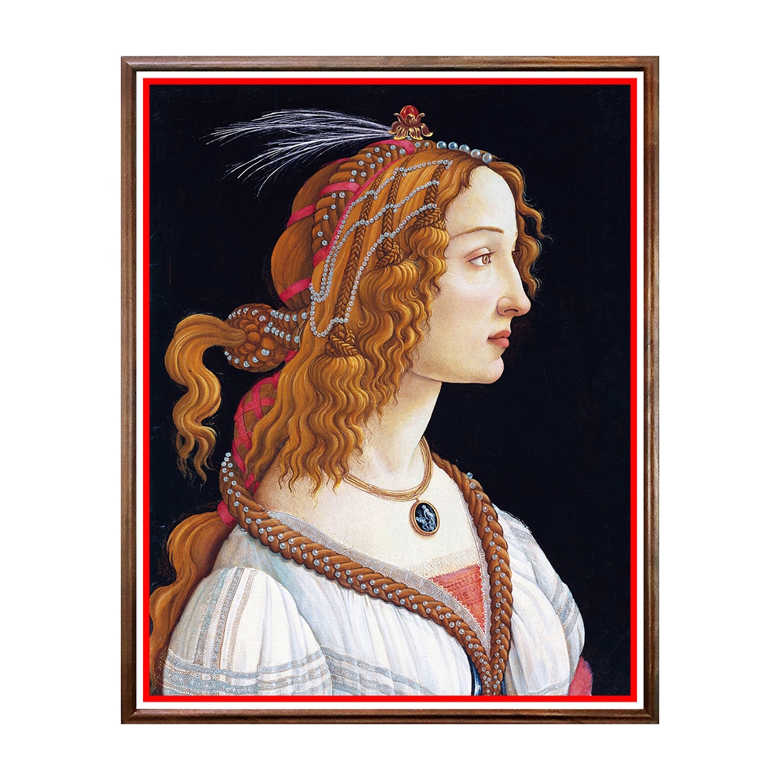 Tablou Poster, Arta Clasica, Botticelli - Portrait of Simonetta Vespucci - ACL-004, 40 x 50 cm