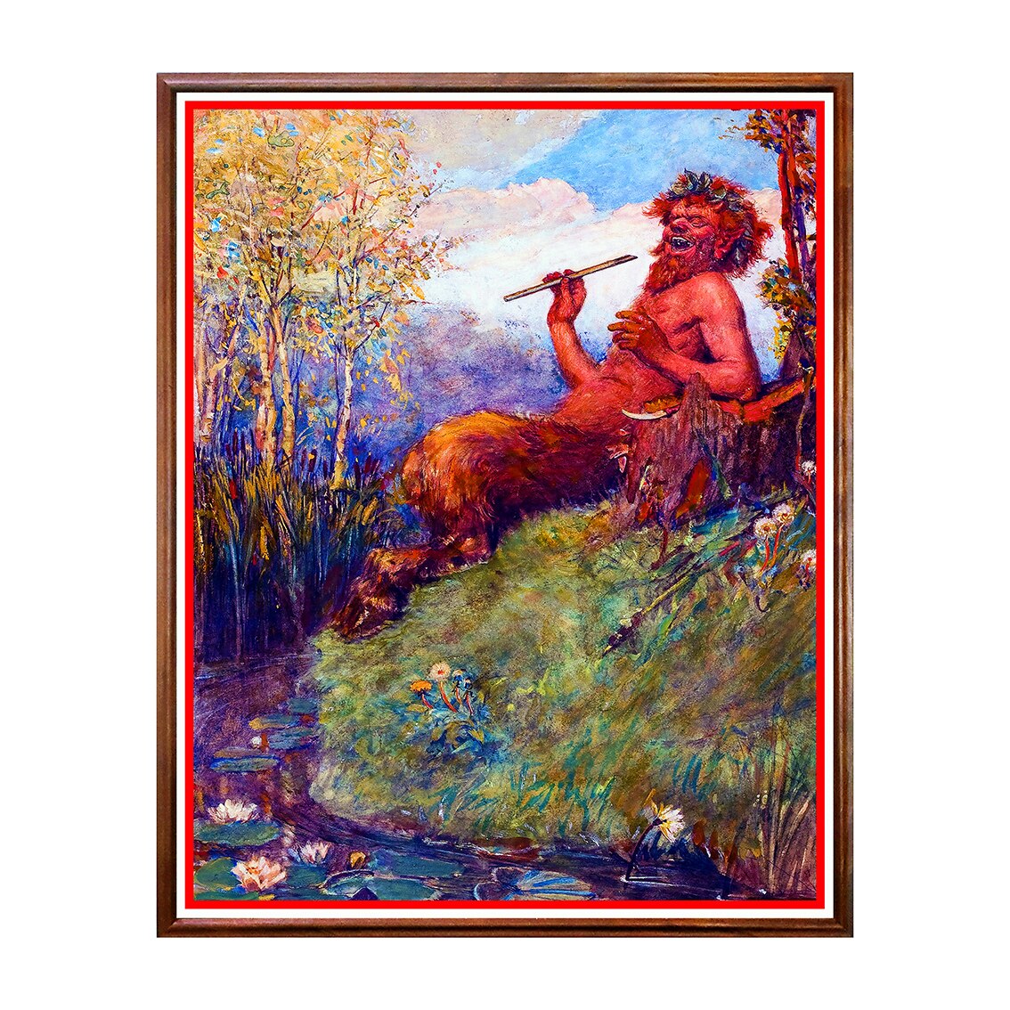 Tablou Poster, Arta Clasica, Norman Mills Price - The Great God Pan - ACL-013, 40 x 50 cm