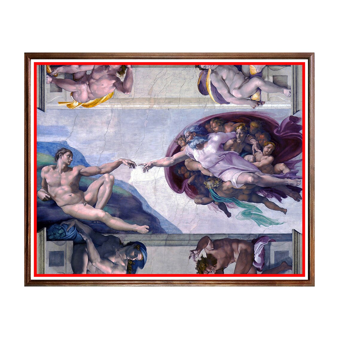 Tablou Poster, Arta Clasica, Michelangelo - The Creation of Adam - ACL-011, 40 x 50 cm