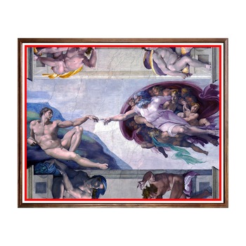 Tablou Poster, Arta Clasica, Michelangelo - The Creation of Adam - ACL-011, 40 x 50 cm Tablou Poster, Arta Clasica, Michelangelo - The Creation of Adam - ACL-011, 40 x 50 cm