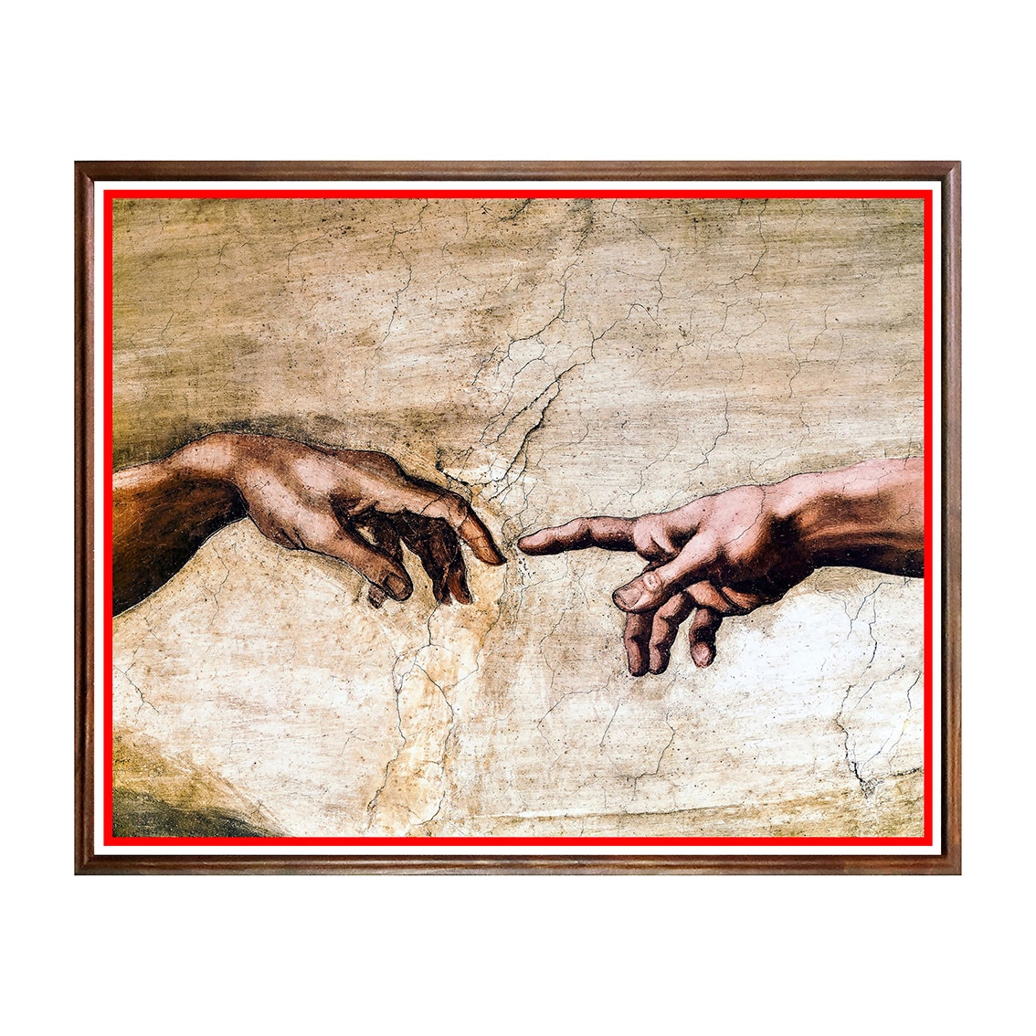 Tablou Poster, Arta Clasica, Michelangelo - The Creation of Adam (detail) - ACL-010, 40 x 50 cm