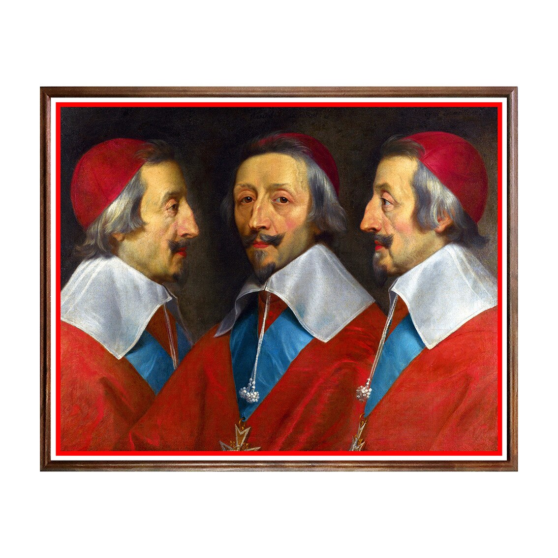 Tablou Poster, Arta Clasica, Philippe de Champaigne - Cardinal de Richelieu - ACL-014, 40 x 50 cm