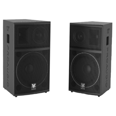 Boxe pasive Vlliodor , Putere 2 x 360 W , Bass Puternic , Incinta din lemn , Impendanta 6 Ohmi , Culoare negru