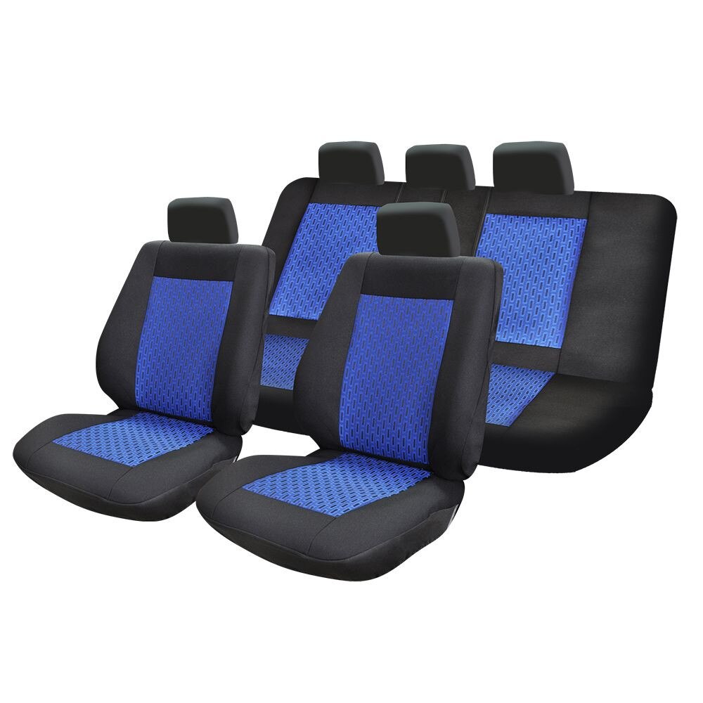 Set huse auto Umbrella Lux, 11 Piese, Albastru