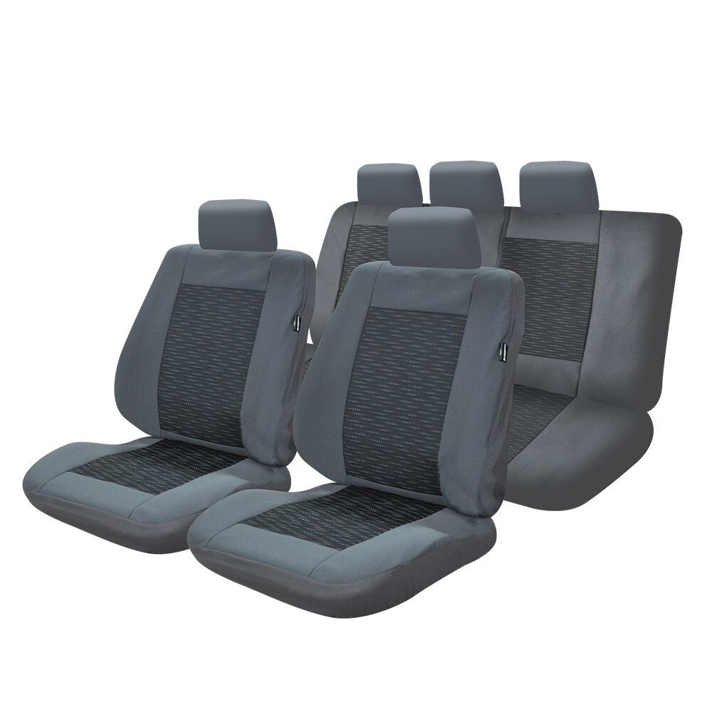 Set huse auto Umbrella Lux M04, 11 Piese, Gri