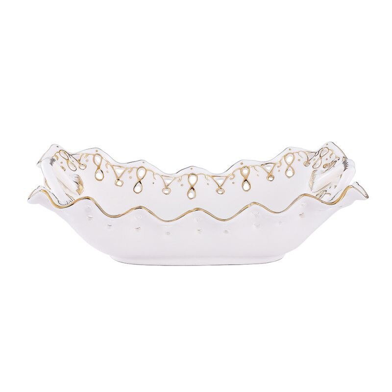 Platou pentru servire Dekassa, Portelan, Alb