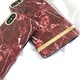 Husa MyStyle Marble Red TPU , husa cu insertii marmura rosie - aurie pentru Apple iPhone 7 Plus