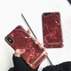 Husa MyStyle Marble Red TPU , husa cu insertii marmura rosie - aurie pentru Apple iPhone 7 Plus