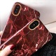 Husa MyStyle Marble Red TPU , husa cu insertii marmura rosie - aurie pentru Apple iPhone 7 Plus