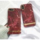 Husa MyStyle Marble Red TPU , husa cu insertii marmura rosie - aurie pentru Apple iPhone 7 Plus