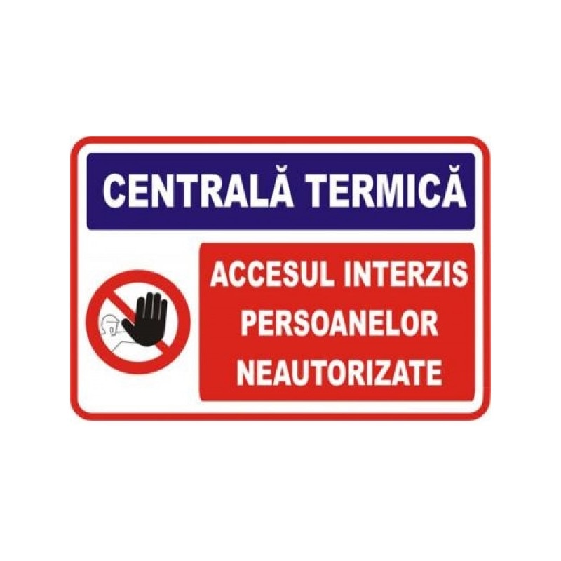 Indicator securitate autocolant - Centrala Termica
