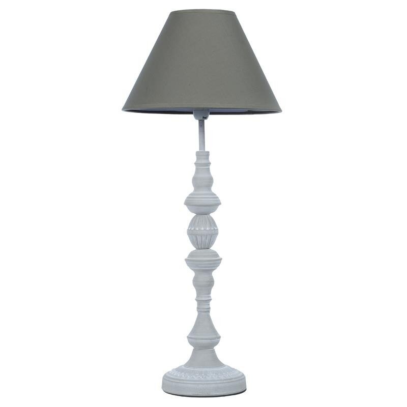 Veioza clasica din lemn de mesteacan in tonuri de gri