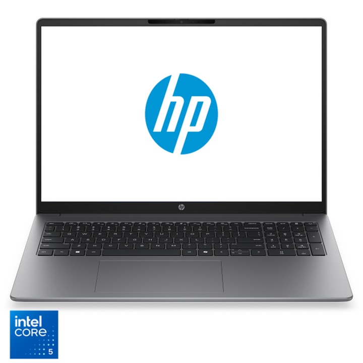 Laptop HP 200 G2i 16 cu procesor Intel® Core™ 5 120U pana la 5.00 GHz, 16", WUXGA, IPS, 24GB RAM, 512GB SSD, Intel® Graphics, FreeDOS, Meteor Silver