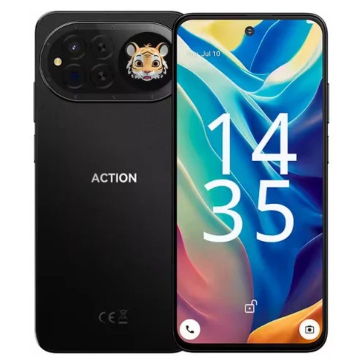 Telefon mobil IIIF150 Action 15, Negru, 4G, 6.67", 24GB RAM, 256GB ROM