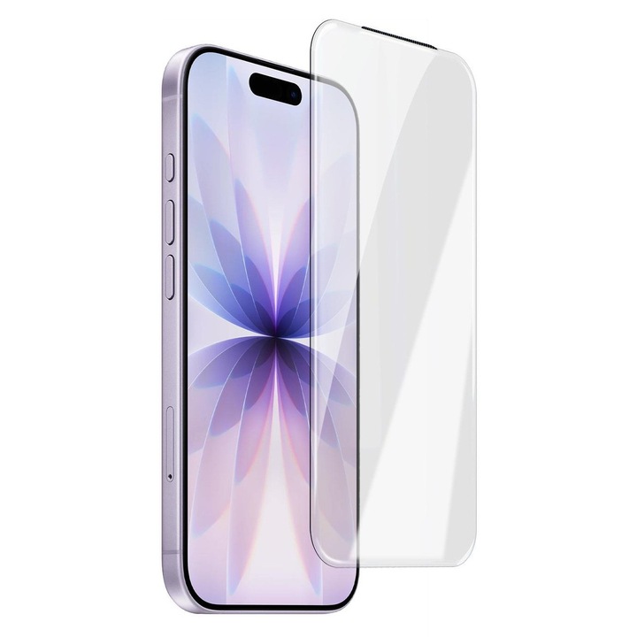 Folie Sticla Borderless pentru iPhone 18 Pro Max, Sticla Corning Gorilla Glass 9H+, Protectie Difuzor, Antistatica, Ultra HD, Transparenta