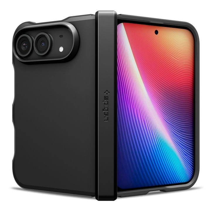Husa Spigen Tough Armor Pro cu MagSafe compatibila cu iPhone Duo, Negru