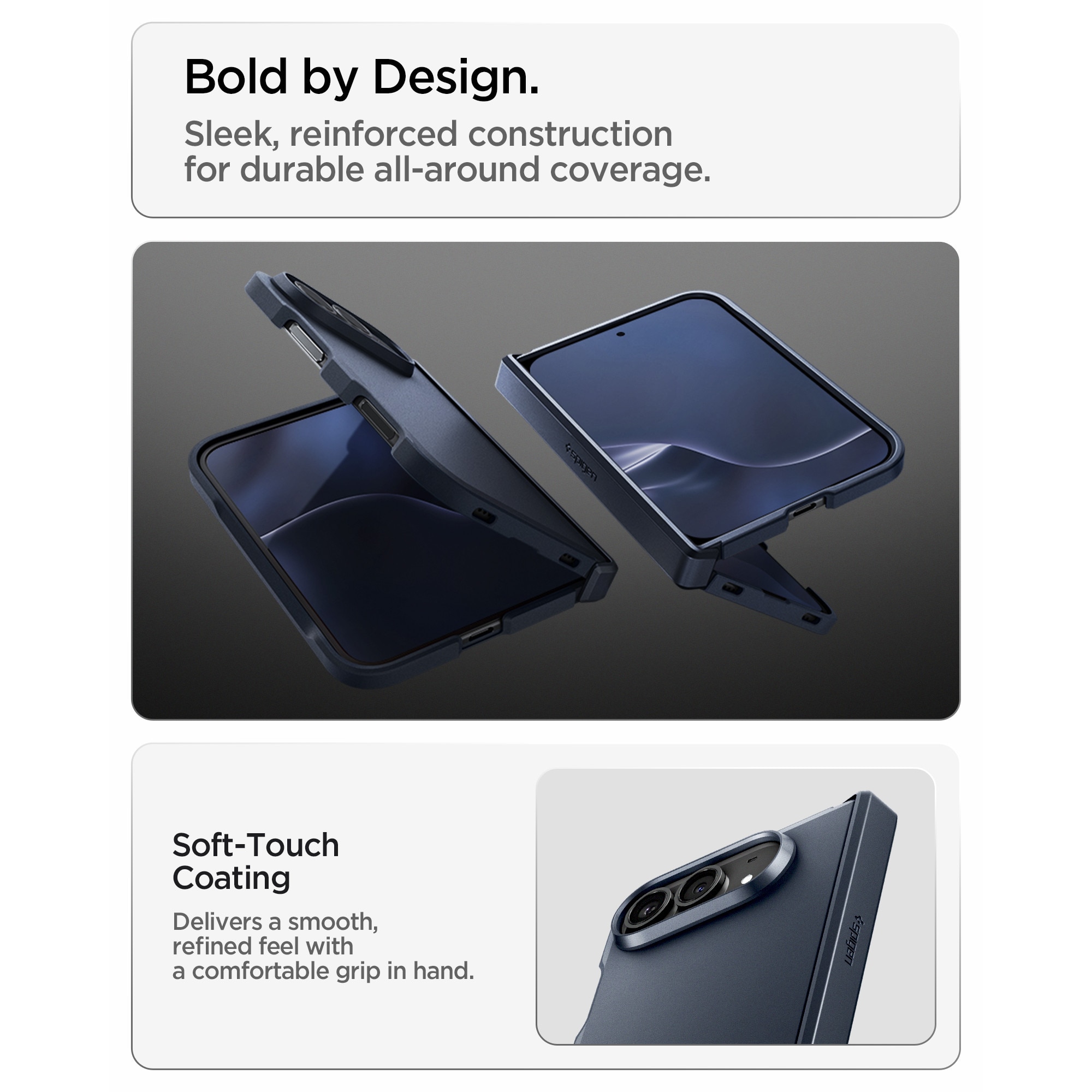 Husa Spigen Tough Armor Pro cu MagSafe compatibila cu iPhone Duo, Navy Blue