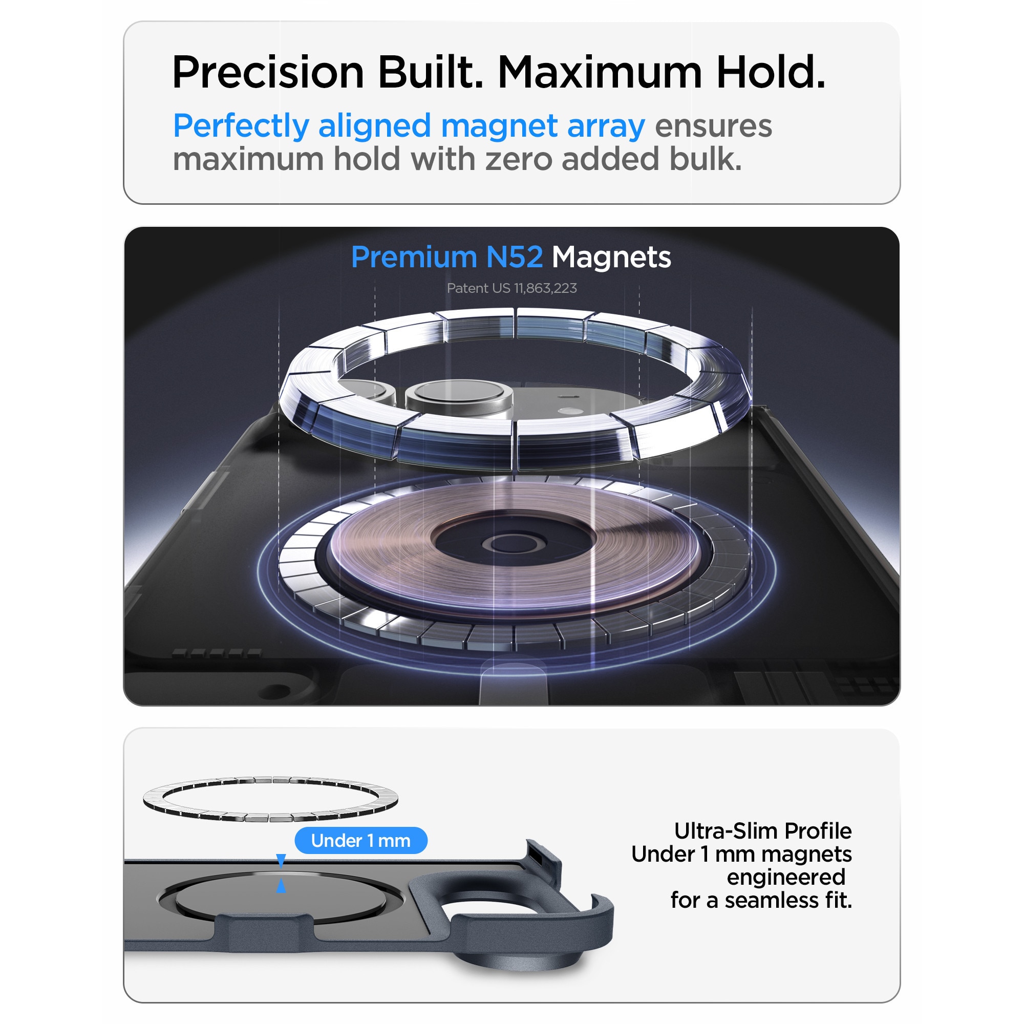 Husa Spigen Tough Armor Pro cu MagSafe compatibila cu iPhone Duo, Navy Blue
