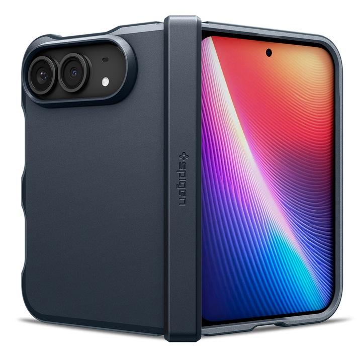 Husa Spigen Tough Armor Pro cu MagSafe compatibila cu iPhone Duo, Navy Blue