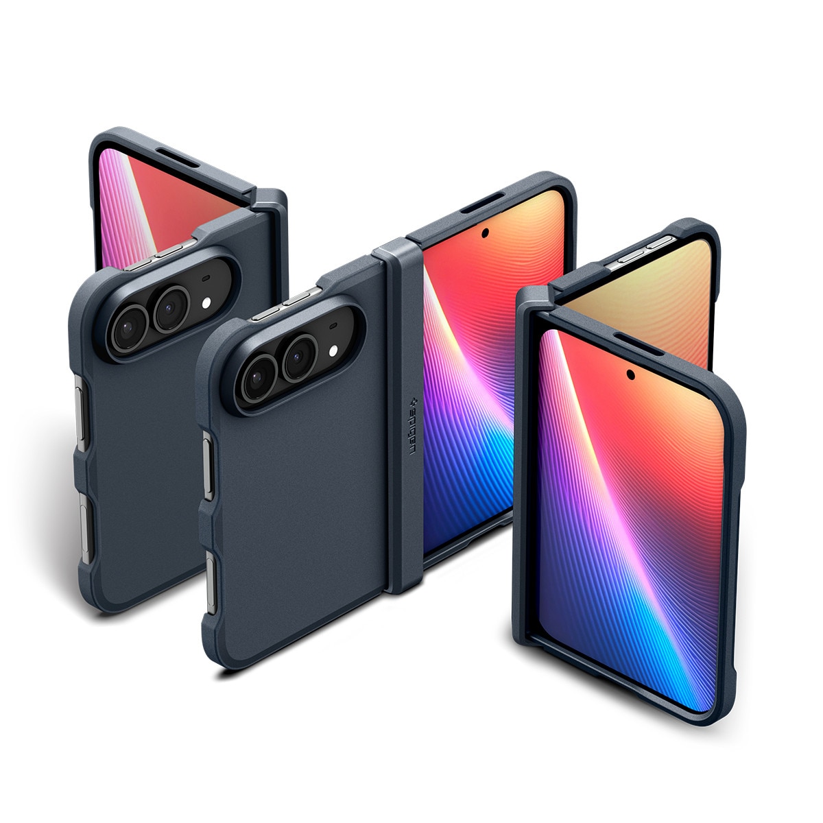 Husa Spigen Tough Armor Pro cu MagSafe compatibila cu iPhone Duo, Navy Blue