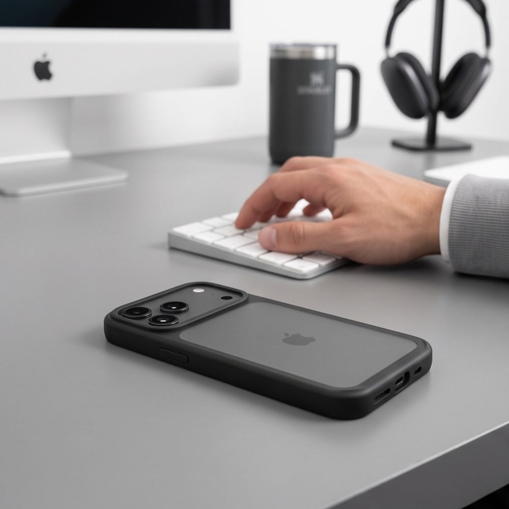 Husa Tech-Protect Magmat compatibila cu iPhone 18 Pro / 17 Pro, Negru