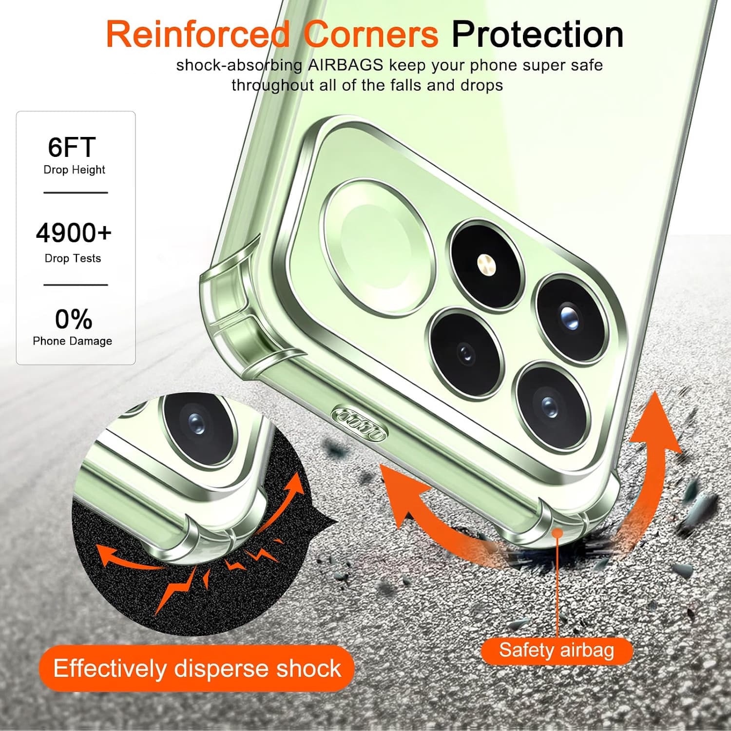Husa pentru Poco F9 Pro Slim Anti-Shock 1.5mm reinforced 4 corners, transparenta