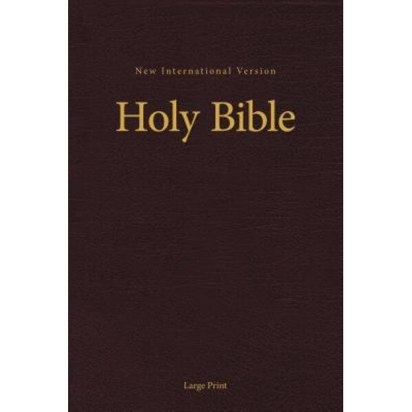 NIV, Pew and Worship Bible, Large Print, Hardcover, Burgundy, Zondervan (Author)