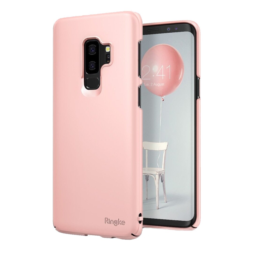 Husa de protectie Ringke Slim pentru Samsung Galaxy S9 Plus, Roz