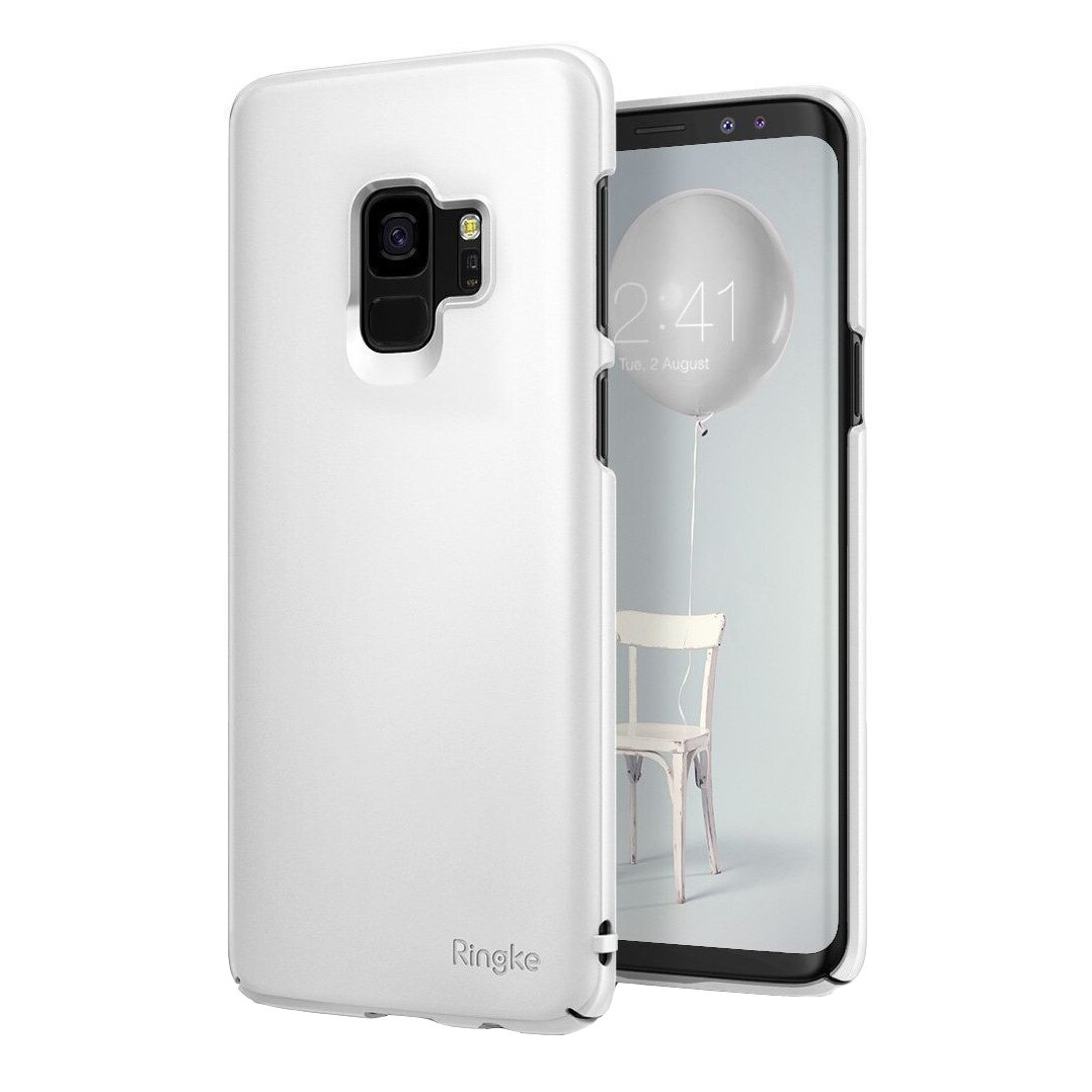 Husa de protectie Ringke Slim pentru Samsung Galaxy S9 Ringke, Alb