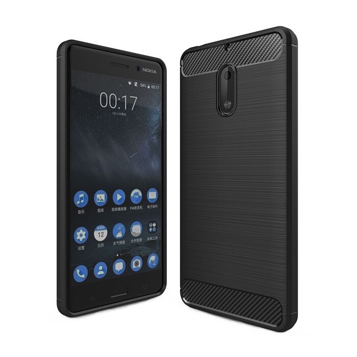Husa de protectie Air Carbon pentru Nokia 6, Negru