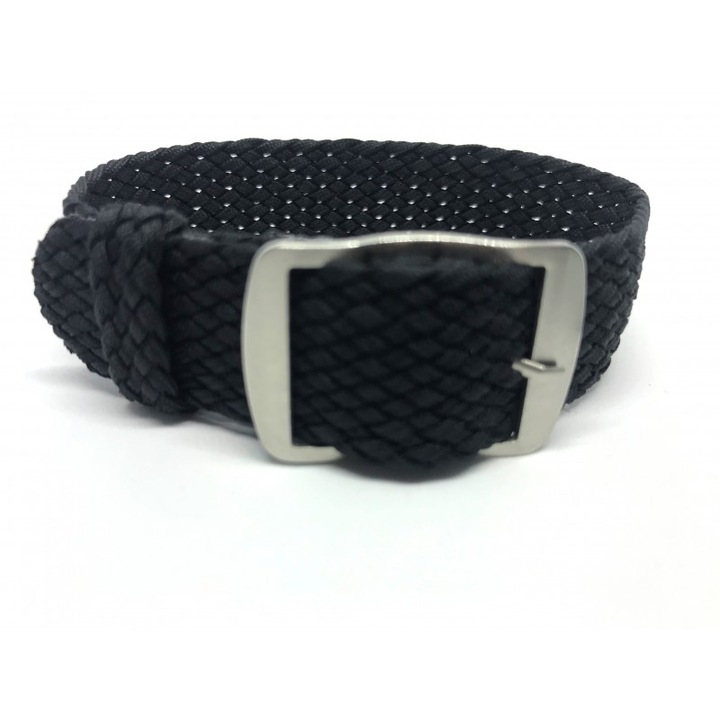 Curea ceas textil sport negru perlon