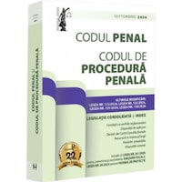Codul penal si codul de procedura penala: septembrie 2026. editie tiparita pe hartie alba