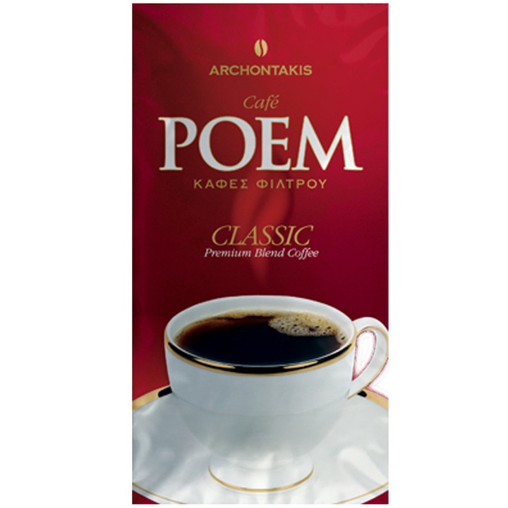 Cafea macinata pentru filtru Archontakis Coffee Poem Classic, blend premium