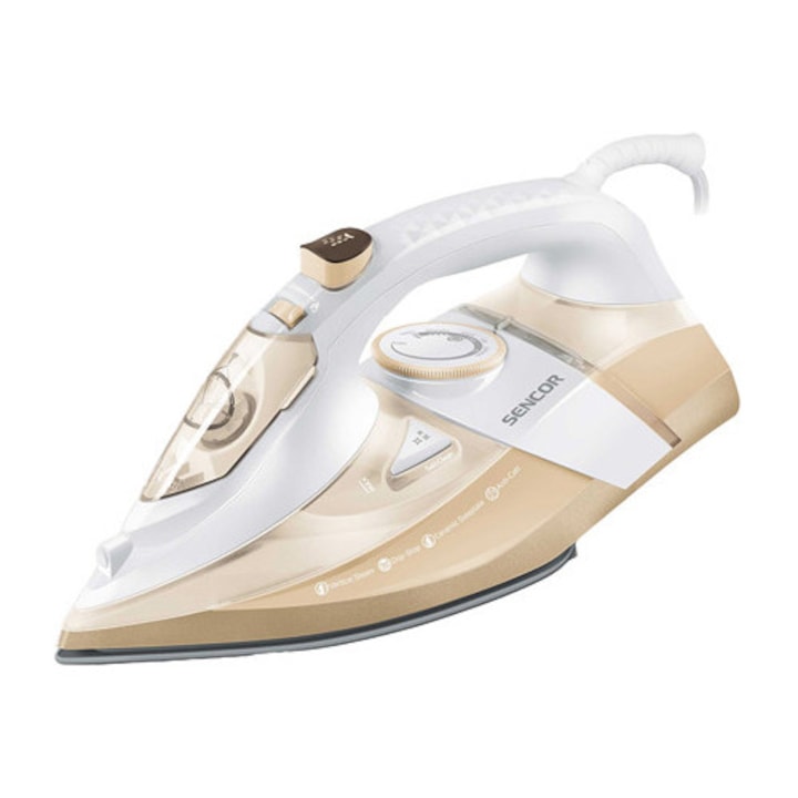 Fier de călcat Sencor 3200W, talpă ceramică, debit de abur 45 g/min, 315x122x144mm