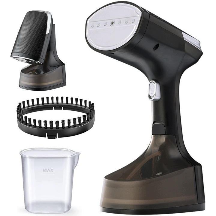 Fier de Calcat Portabil, Pliabil, Mini, pentru Calatorii, 120W, Negru