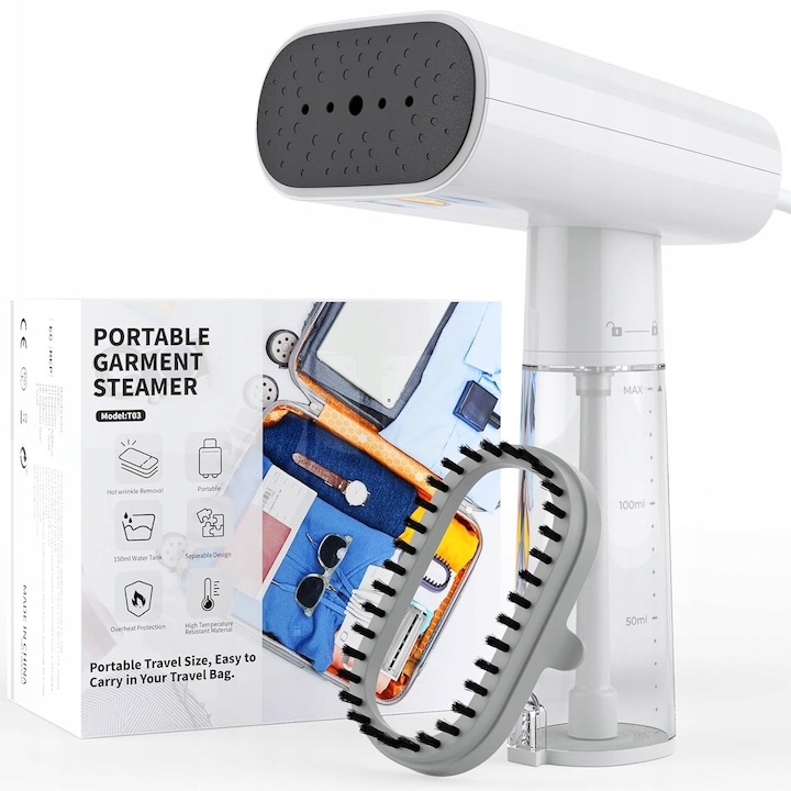 Para de Calcat Verticala Mini 1000W, 150ml, Portabila, Alba