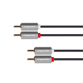 Cablu 2 x RCA - 2 x RCA 1.8 m Kruger&Matz Basic Cablu 2 x RCA - 2 x RCA 1.8 m Kruger&Matz Basic