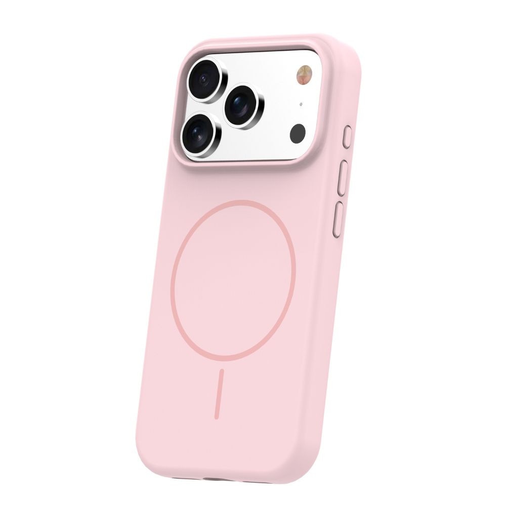 Husa pentru telefon Thin Mag, pentru iPhone 17 Pro / 18 Pro, compatibila magsafe, protectie sporita, Roz Deschis