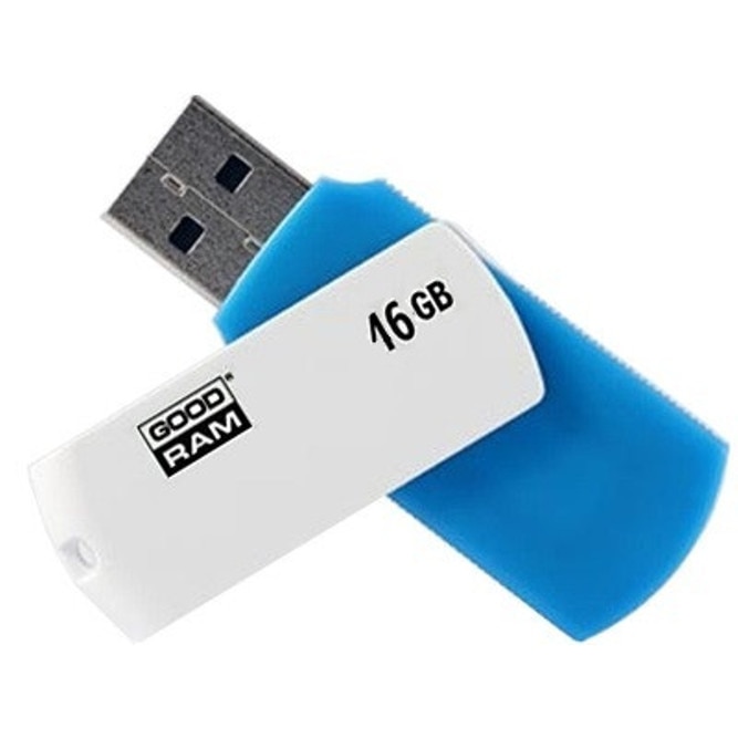 Memorie USB Goodram UC02, GoodRam, 16GB, Alb/Albastru