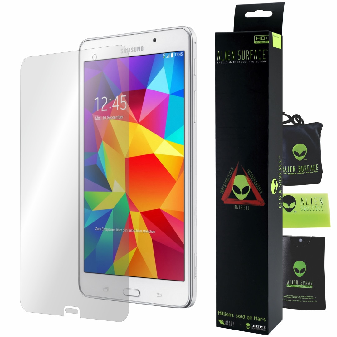 Folie Alien Surface HD, Samsung Galaxy Tab 4 8.0 (T330), protectie ecran + Alien Fiber cadou