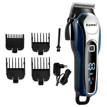 Aparat de tuns profesional Kemei cu acumulator LCD Aparat de tuns profesional Kemei cu acumulator LCD