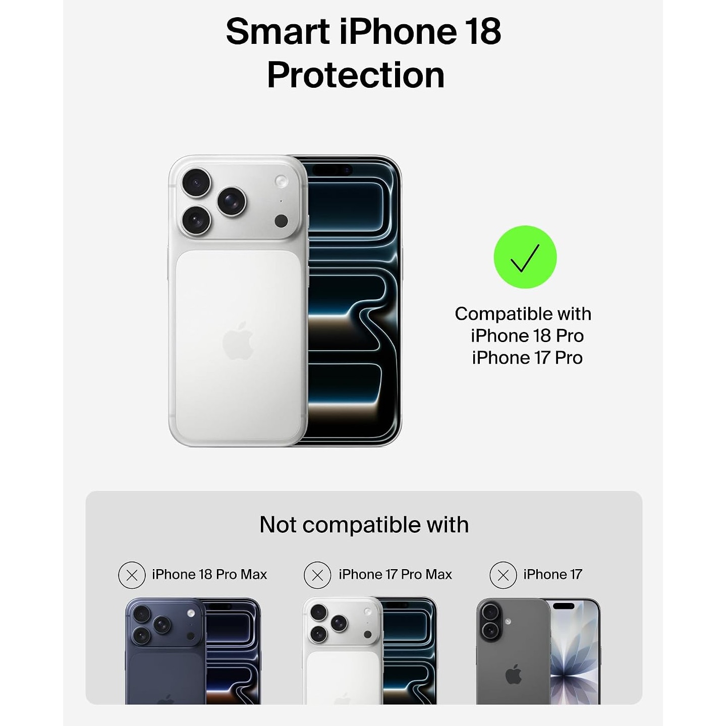 Husa pentru iPhone 18 Pro, Joyshell, SIlicon Catifelat Cu Interior Microfibra, Protectie Premium, Negru