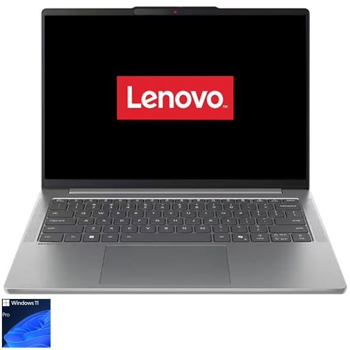 Laptop Lenovo IdeaPad Slim 5 14ARP10 cu procesor AMD Ryzen 5 7535HS, 14'', WUXGA, IPS, 16GB DDR5, 512GB SSD, Windows 11 Pro, Luna Grey, Aluminiu