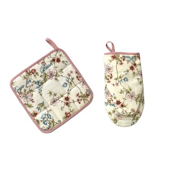 Manusa si palmar handmade, Atelier Diversis, imprimeu floral roz Manusa si palmar handmade, Atelier Diversis, imprimeu floral roz