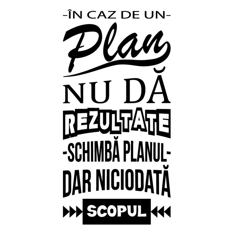 Sticker Decorativ - SMAER - Plan - 120cm x 60cm - Negru