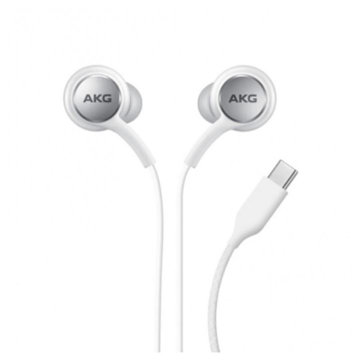 Casti cu fir AKG Microfon Mufa USB-C pentru Samsung Galaxy Plus, Ultra, Note, Alb Cutie Originala