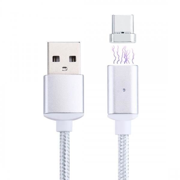 Cablu Magnetic Iberry Universal Type-C Alb